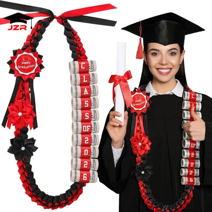 New Design Graduation Party Gifts Double Braided Honor Ribbon 47.2in Ribbon Leis for School