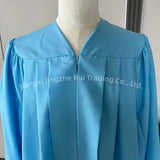 Custom Matte Sky Blue Master's Graduation Gown