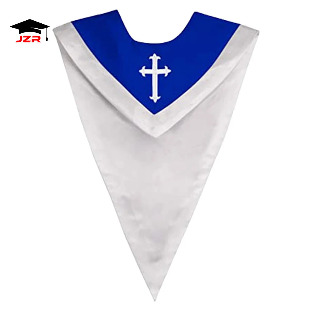 Church Robes Unisex V Shape Eco-Friendly Customizable Colors School Accessories with Cross