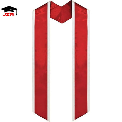 Custom Graduation Stole with Trim Blank Sublimation Graduation Stoles Custom Graduation Scarf