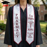 Custom Graduation Stole with Name and Logo Embroidery