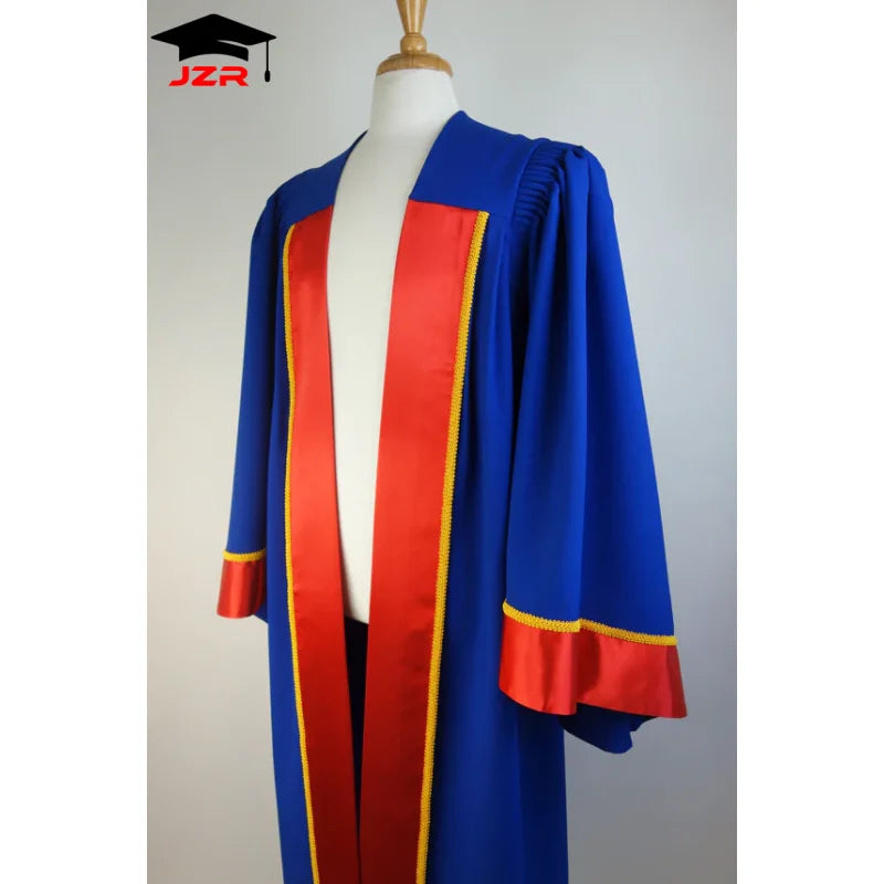 Victoria University ECU Customized Style Wholesale UK Doctoral Degree University Graduation Gown  and Tam with Tassel