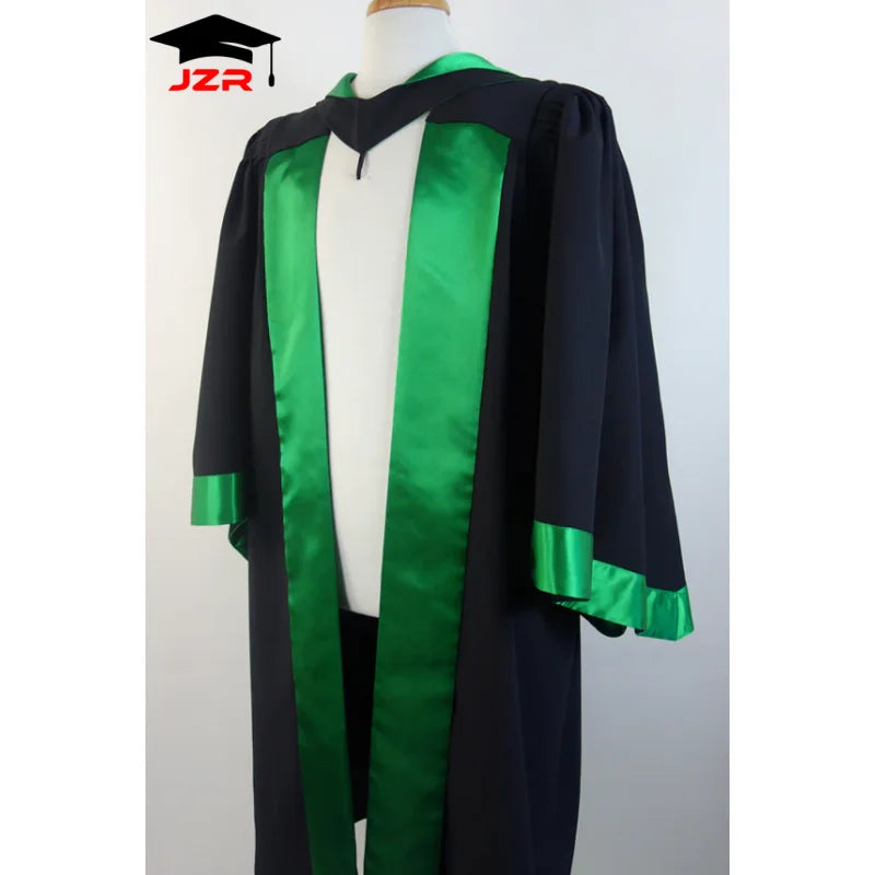 Custom AU/UK Doctoral Gown, Cap and Hood Set