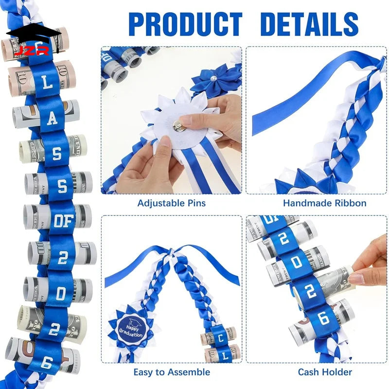 Custom 120 cm Double-Braided Graduation Lei