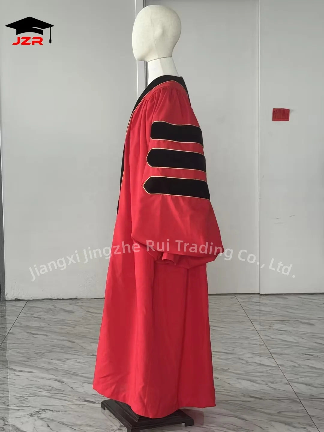 Deluxe Doctoral Graduation Robes PhD Graduation Gown for Graduation Ceremony