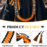Custom Double-Layer Satin Graduation Ribbon Lei