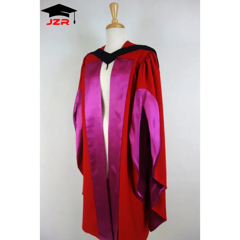 Custom the University of Melbourne PhD Graduation Gown Cap and Hood Set
