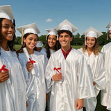 Custom Shiny Graduation Gown, Cap and Tassel Set