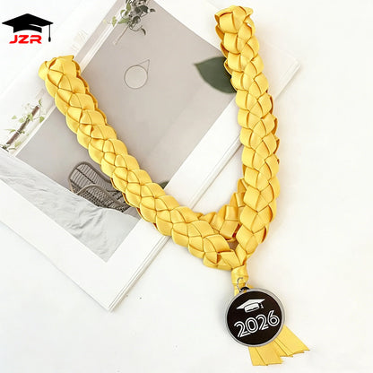 2026 New Arrival Ceremony Celebration Wreath Woven Collar Honor Rope Handmade Graduation Ribbon Leis