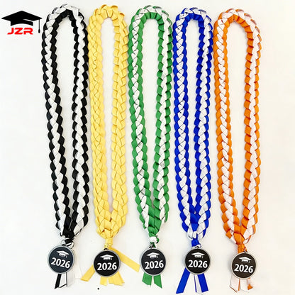 2026 New Arrival Ceremony Celebration Wreath Woven Collar Honor Rope Handmade Graduation Ribbon Leis