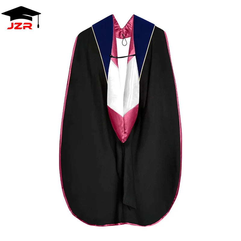 Doctoral Hood Graduation Gown Accessories Doctorate Unisex Graduation PhD Hoods Shawls Cape