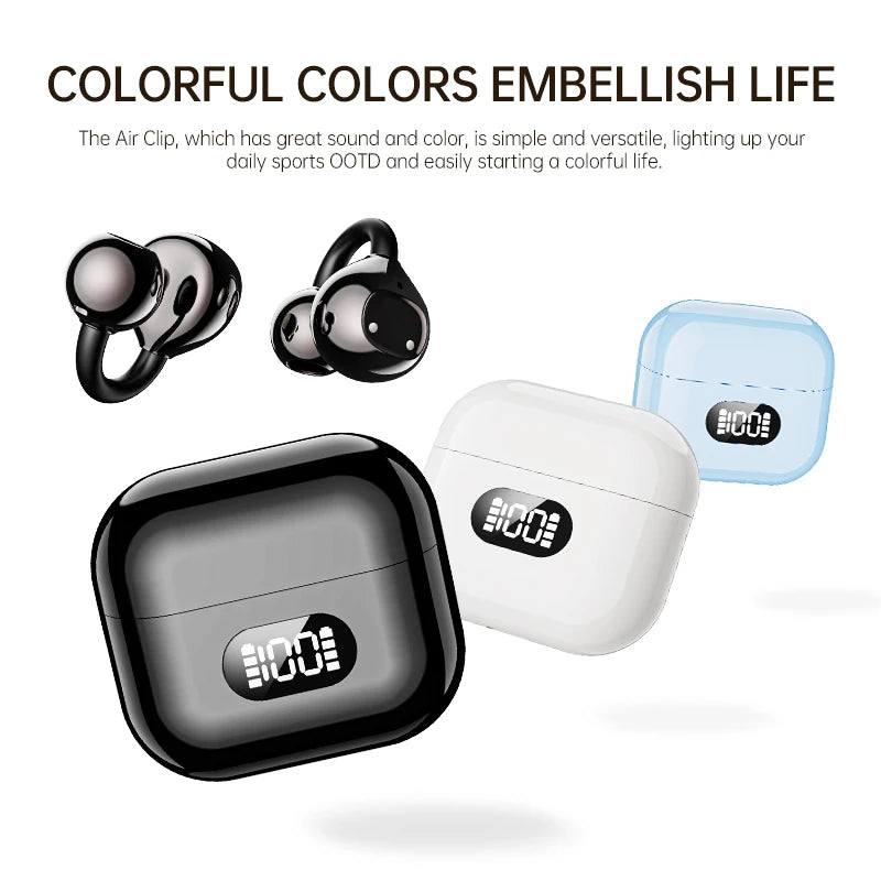 Factory Shopping Online Click on TWS Earphones LED Battery Open Ear Sports Running Earphone AI Translation Earphones Headphones