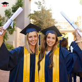 Custom American Bachelor Graduation Gown and Cap