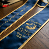Custom Graduation Shawl with Logo Embroidery