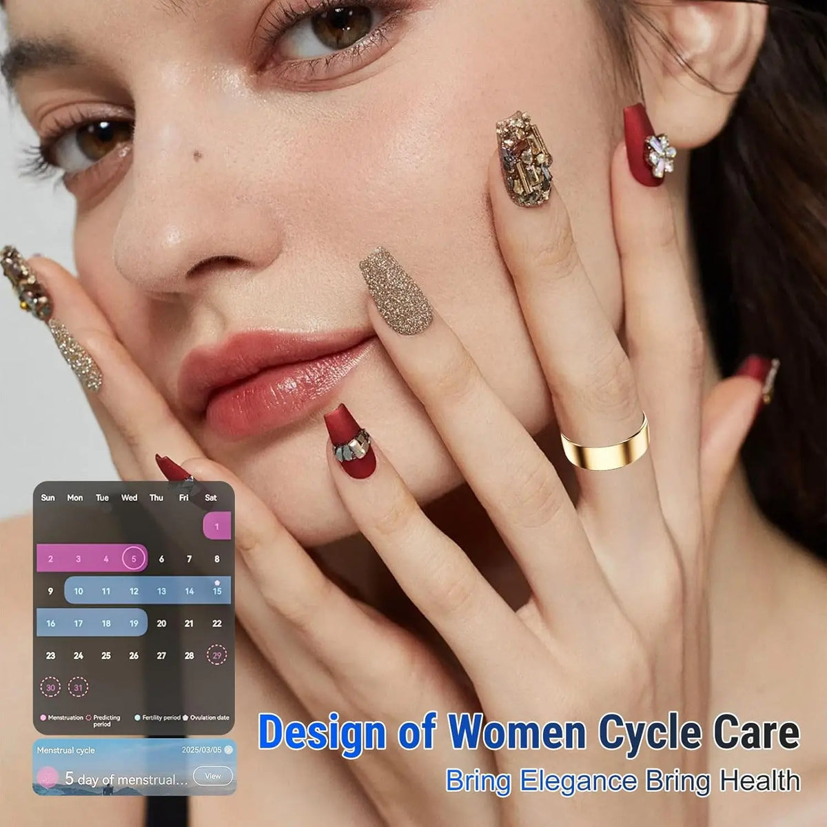 Hot Sale Smart Ring Stainless Steel IP68 Waterproof Sports Sleep Monitoring Blood Oxygen Heart Rate Tracker Gesture App Control