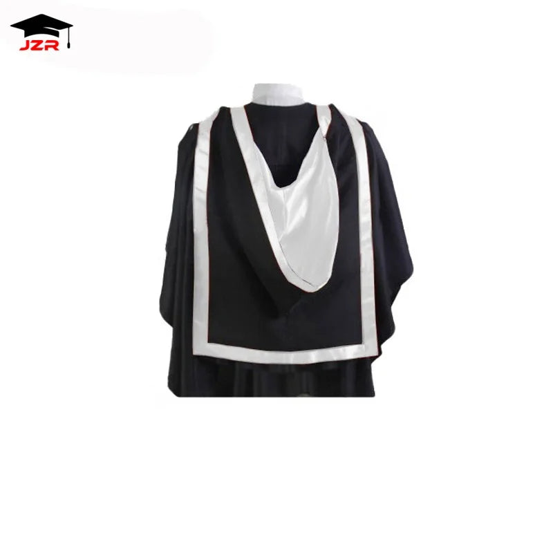 Hot Sale UK Style Graduation Hoods England Australia Academic College Master Customization Graduation Hoods