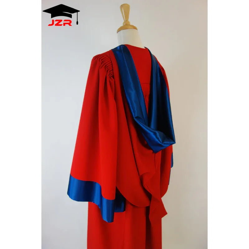 Wholesale University of Victoria Academic Doctoral Robe PhD Gown Hood Cap Set and Tam with Tassel