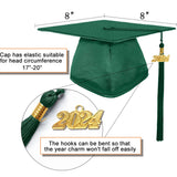 Custom Forest Green Kindergarten Graduation Gown and Cap