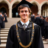 Custom Hand-Knitted Double-Braided Graduation Lei