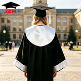 Custom University Bachelor Gown with Satin Hood