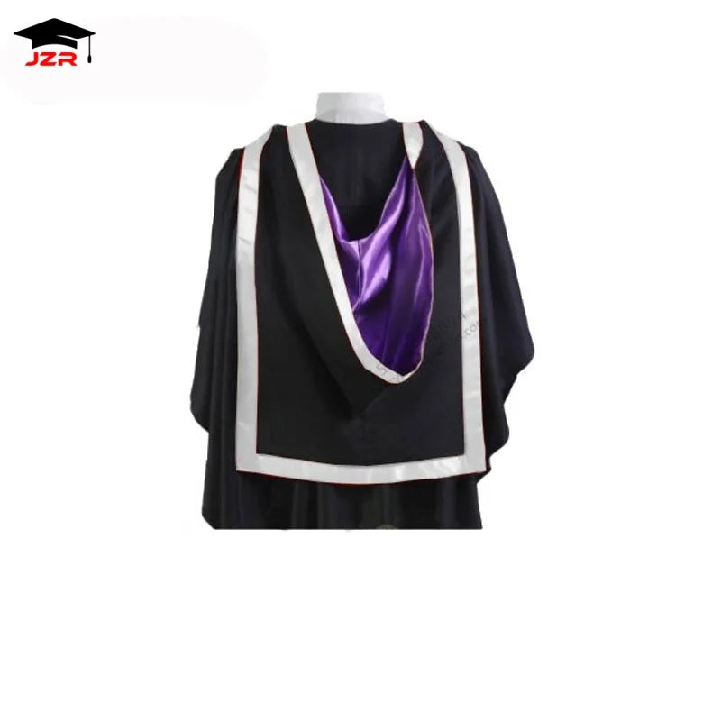 Hot Sale UK Style Graduation Hoods England Australia Academic College Master Customization Graduation Hoods