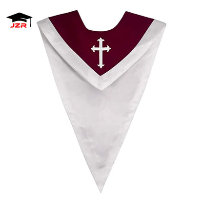 Church Robes Unisex V Shape Eco-Friendly Customizable Colors School Accessories with Cross