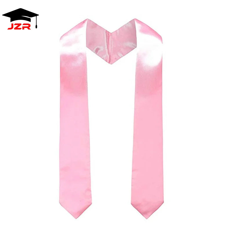 University Graduation Stole Scarf Silk Satin Polyester with Embroidery Gift for School Ceremonies