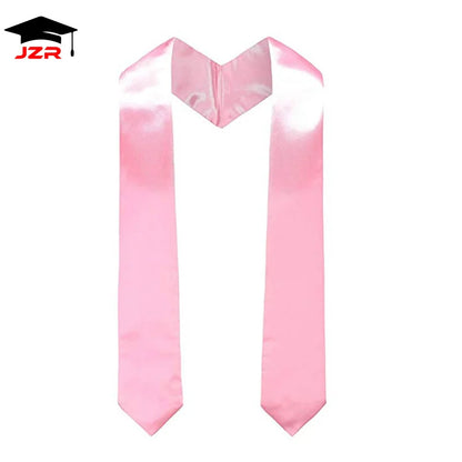 University Graduation Stole Scarf Silk Satin Polyester with Embroidery Gift for School Ceremonies