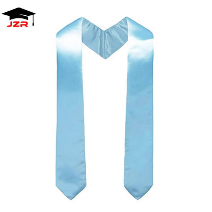 University Graduation Stole Scarf Silk Satin Polyester with Embroidery Gift for School Ceremonies