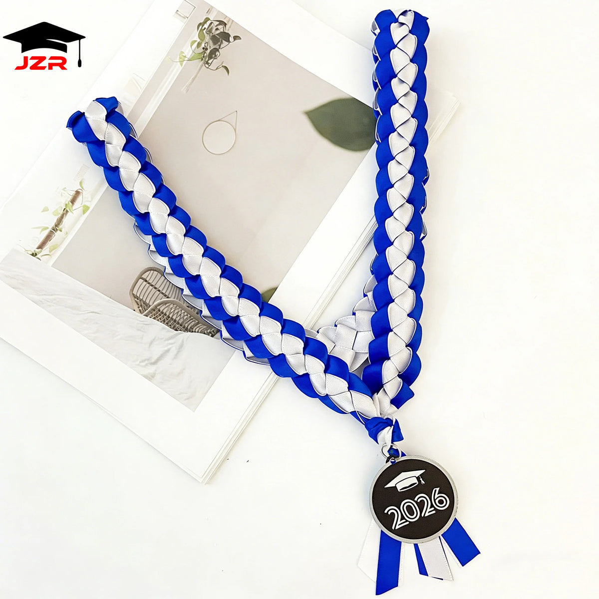 New Trend Wholesale Graduation Ribbon Garland Braided Collar Band Comfortable Ribbon Leis for Sale