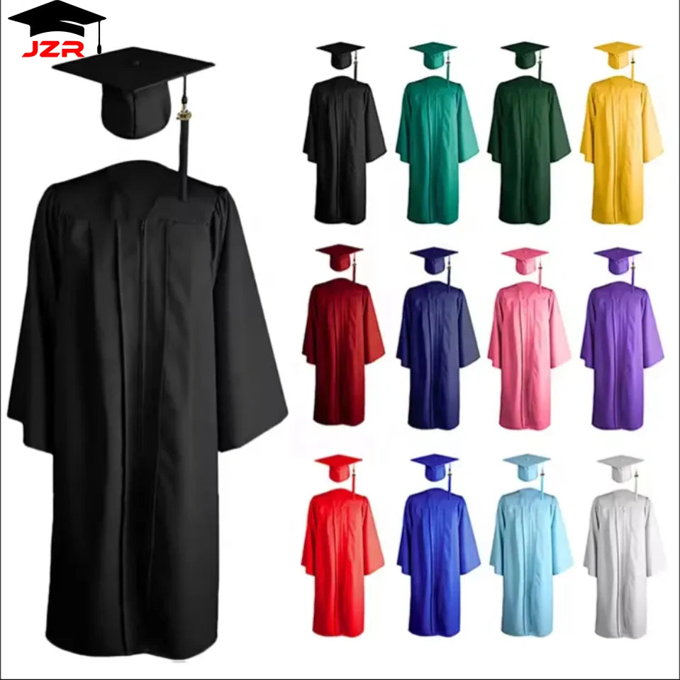 Custom Green Graduation Gown and Cap Set