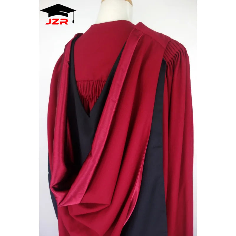 Customized Curtin University Doctoral Degree Gown UK University Master Phd Academic Graduation Cap Gown