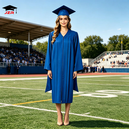Custom Color Logo Style Economy Master's Graduation Gowns Graduation Master Gown Cap Matte Master's Robe with Tassel