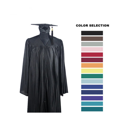 AU/UK University Academic Gown for PhD Red/Gold with Hood Unisex Doctoral Uniform for Adults for School Use