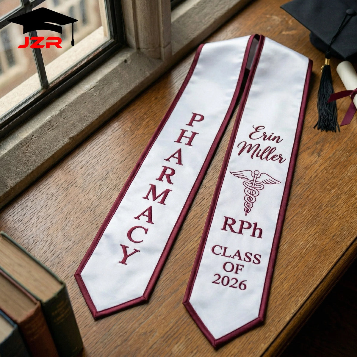 Embroidered Graduation Sash Clear Custom Printing Direct Factory Cooperate with Universities