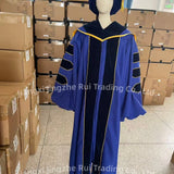 Custom Royal Blue Doctoral Graduation Gown