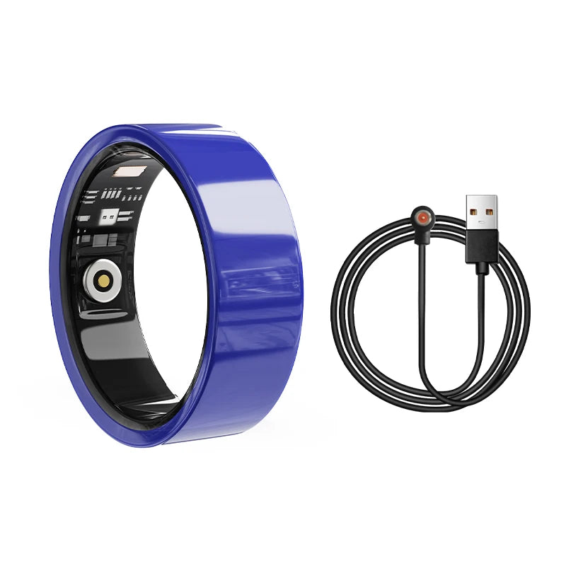 New Smart Ring for Men Women Waterproof NFC Ceramic Ring Photo Heart Rate Monitor Long Battery Life Multi-Sport Alarm Clock