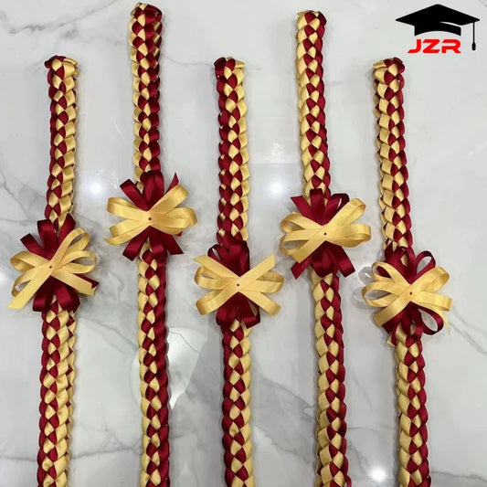 Popular Graduation Gift Braided Ribbon Leis Double Braided Honor Lei for Graduation Day