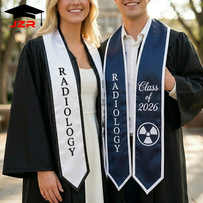 Factory Direct Custom Graduation Shawl Low MOQ Custom Text Embroidery & Printing for School Events