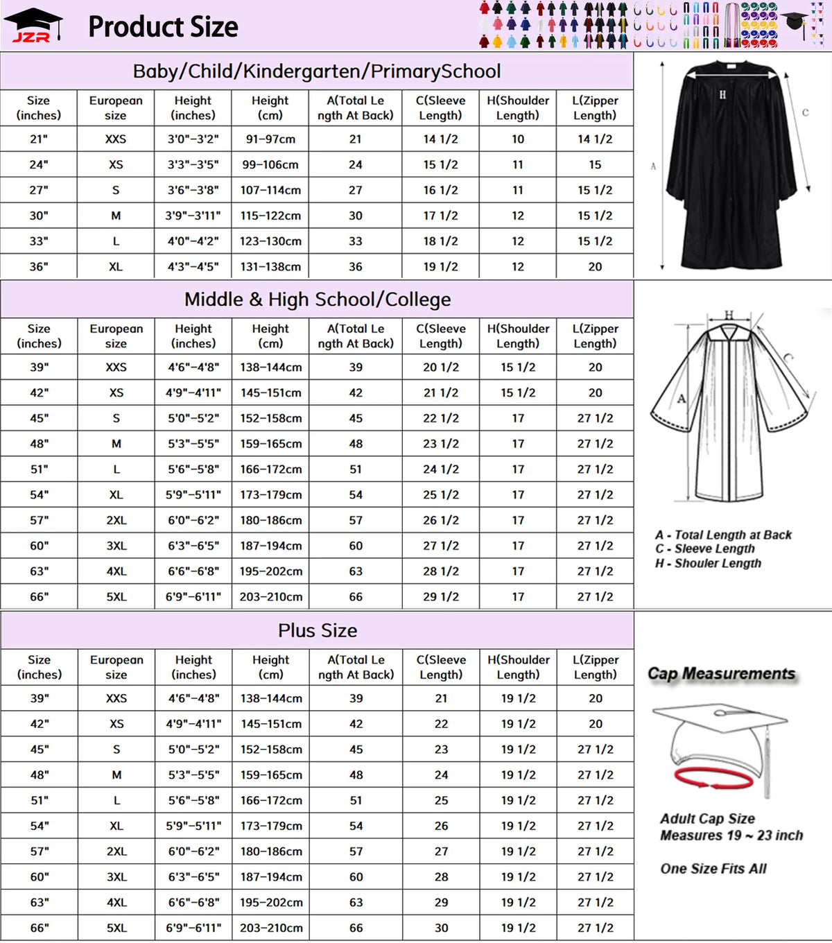 Cape De Graduation Toga Sell Graduation Gown Graduation Robe and Cap University for Adult