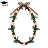 Custom Black Kukui-Style Graduation Lei