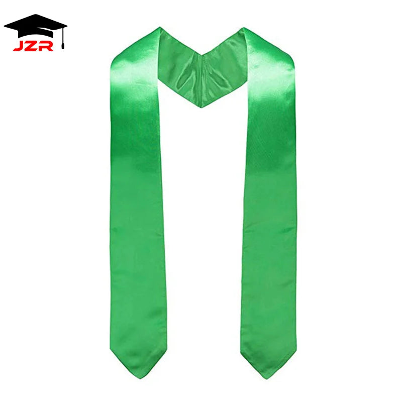University Graduation Stole Scarf Silk Satin Polyester with Embroidery Gift for School Ceremonies