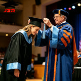 Custom University Bachelor Graduation Gown with Satin Hood