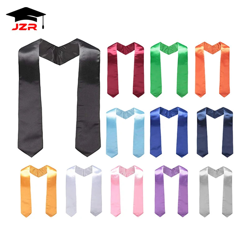 Custom Satin Graduation Stole with Embroidery
