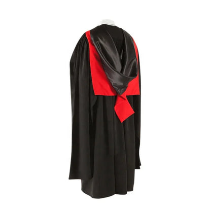 Best Selling Top Quality Black School Uniform Cloth  Australia Uk Doctoral Phd Hood  Wholesale Graduation Gowns