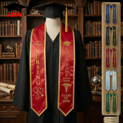 Customizable Grad Stole with Embroidery & Printing Factory Wholesale Low MOQ for High School