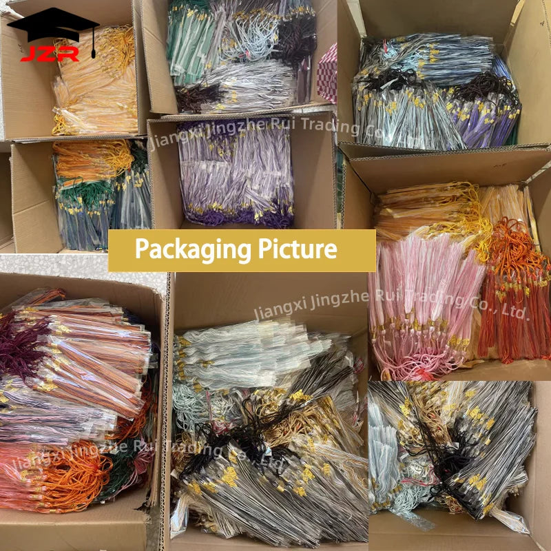 2027 Single & Multiple Color Graduation Cap Tassels with 2027 Year Charm for Grad Cap Ceremony Accessory Decoration