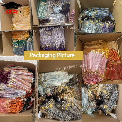 2027 Single & Multiple Color Graduation Cap Tassels with 2027 Year Charm for Grad Cap Ceremony Accessory Decoration