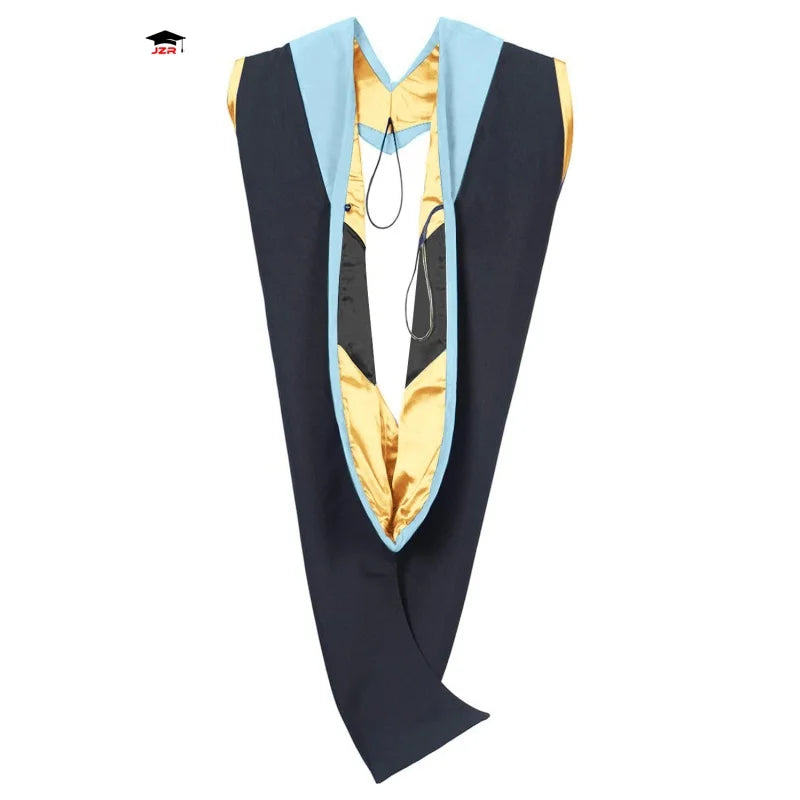 Hot Selling 16 Colors Combinations Traditional Deluxe Academic Graduation Hood Bachelor and Master Graduation Hood