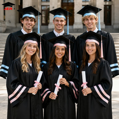 Factory Outlet OEM Graduation Gown and Cap Graduation Robe Cap for Graduation Ceremony
